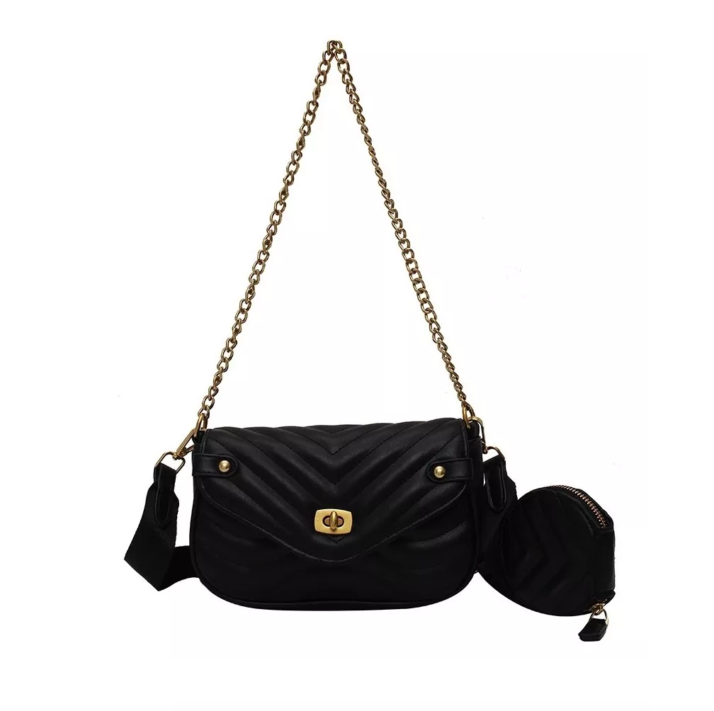 Bolsa Bandolera Belug color Negro para Mujer