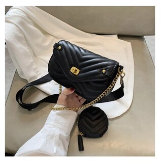 Foto 2 | Bolsa Bandolera Belug color Negro para Mujer