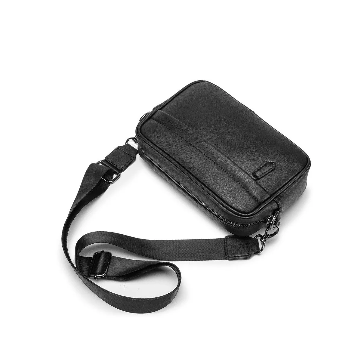 Foto 3 pulgar | Bandolera De Cuero Eo Safe Imports Esi-5525 Negro
