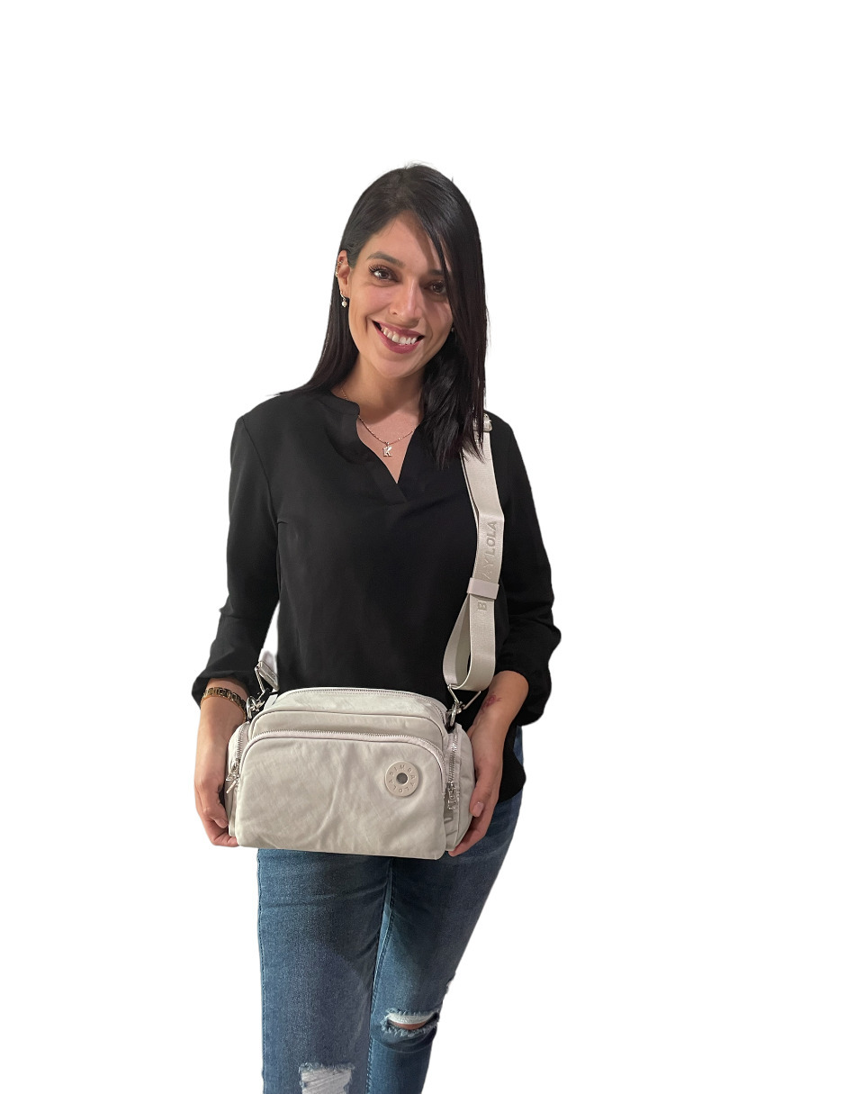 Foto 5 pulgar | Bolsa Bandolera Bimba y Lola Gris para Mujer