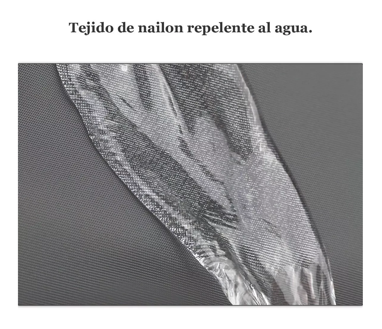 Foto 6 pulgar | Bolso de Hombro para Dama Belug Nylon Impermeable Gris