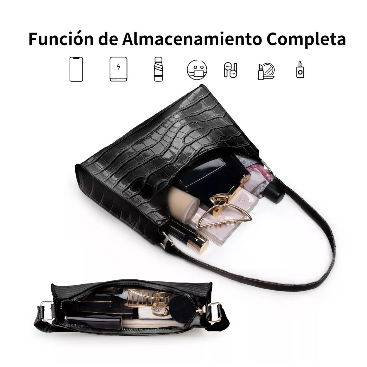 Foto 5 | Bolsa de Mano Belug color Negro
