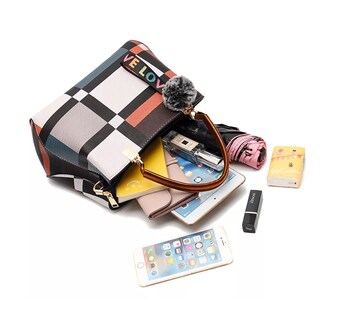 Foto 4 | Bolsa Belug color Café para Mujer