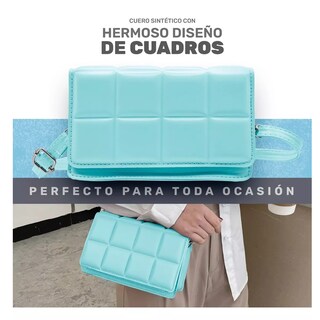 Foto 4 | Bolsa Crossbody BELUG Bandolera Mensajera Dama Azul