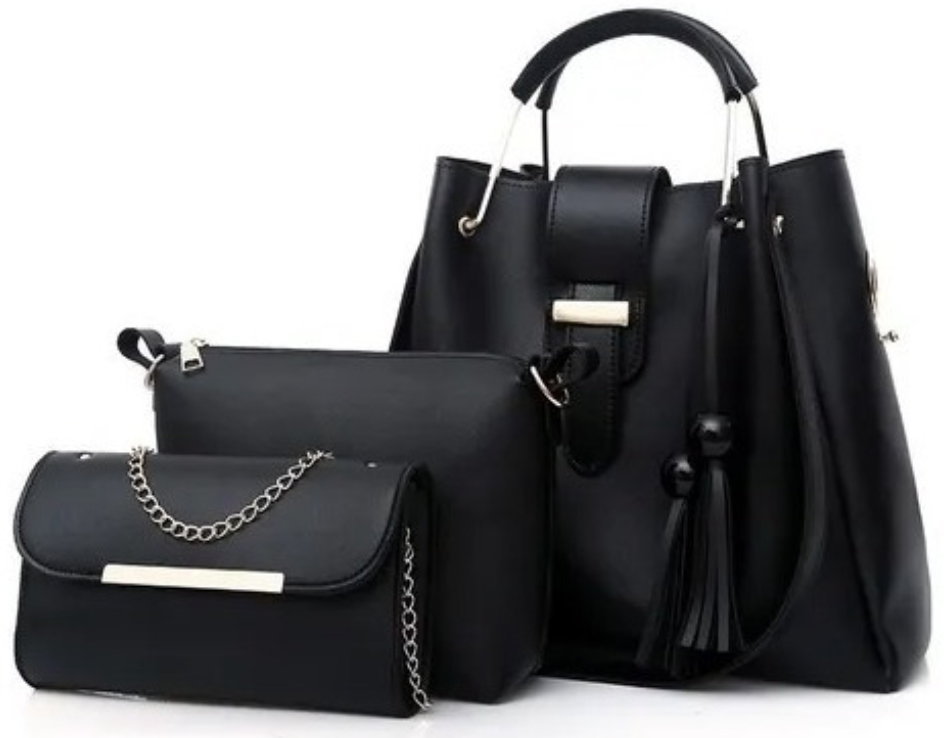 Bolsas Bandoleras Funbu color Negro 3 Piezas