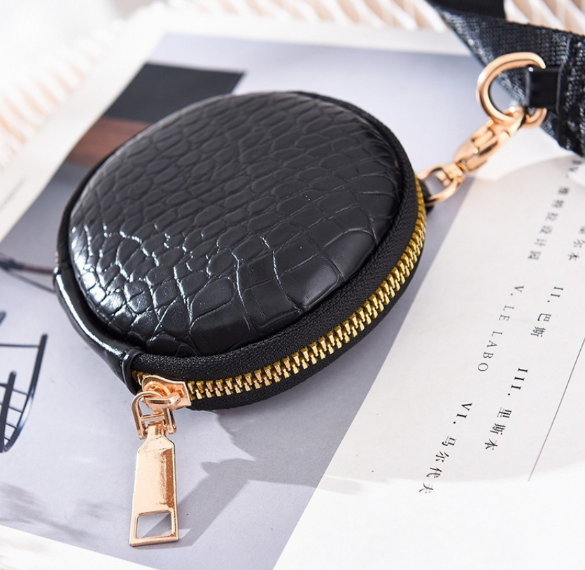 Foto 4 | Bolsa 3 en 1 FUNBU Moda Bandolera Monedero Cartera Crossbody Negra para Mujer