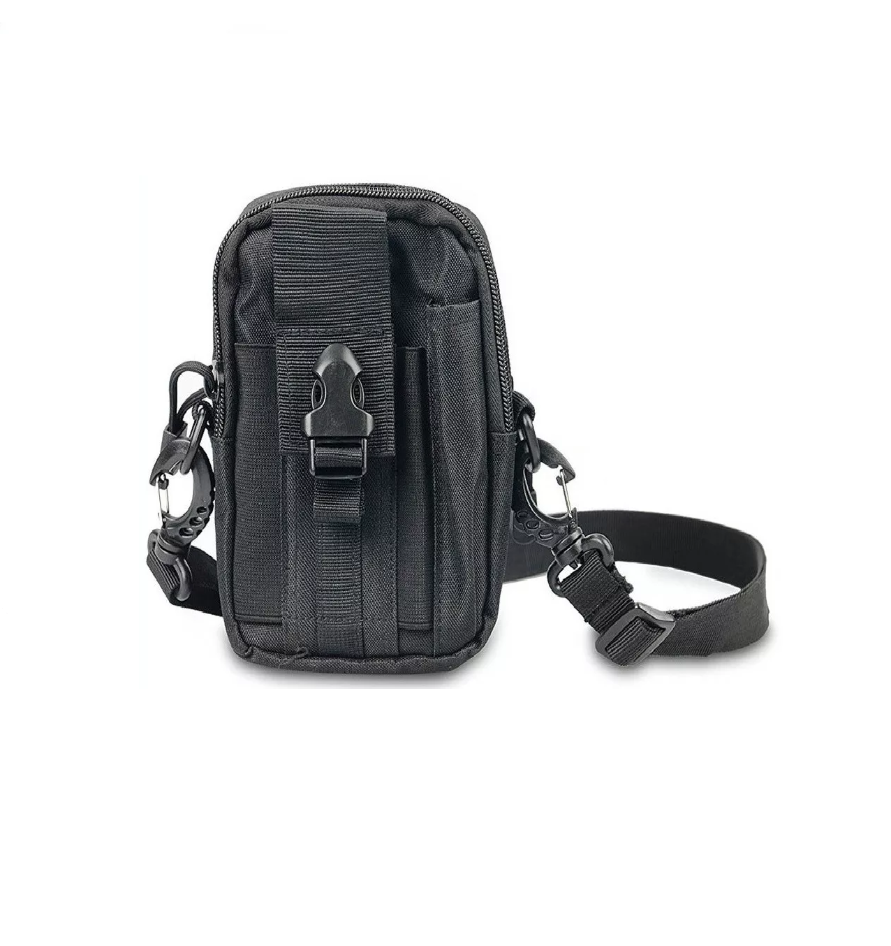 Bolsa Bandolera BELUG color Negro Porta Celular Multiusos