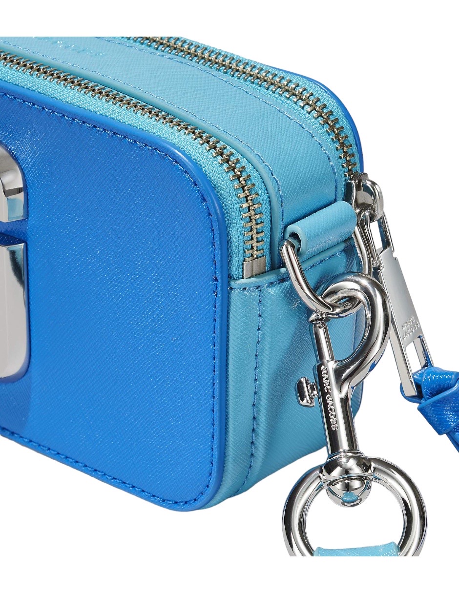 Foto 8 pulgar | The Striped Snapshot Marc Jacobs Blue Bag