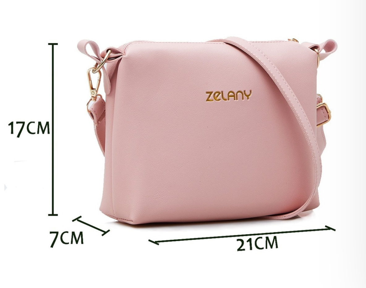 Foto 4 pulgar | Set 3 Bolsas Zelany Rosa