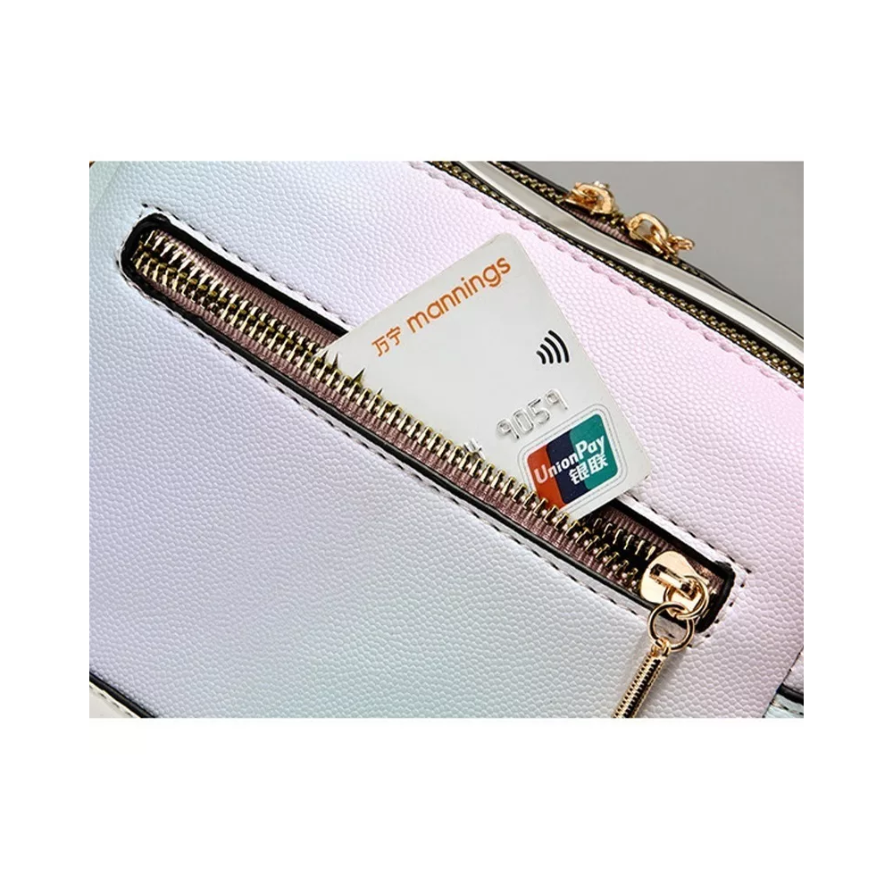 Foto 4 pulgar | Bolso Bandolera de Gran Capacidad BELUG Blanco para Mujer