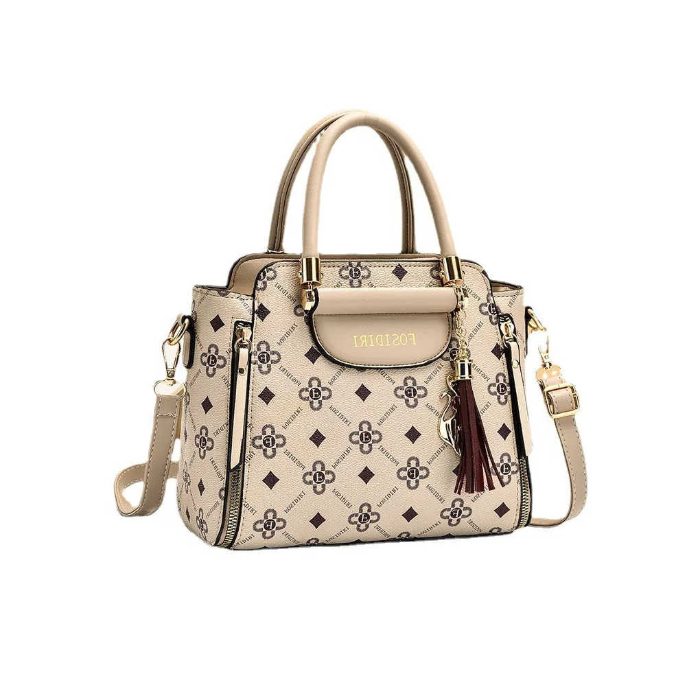 Foto 3 pulgar | Bolso Tote de Gran Capacidad Caqui para Mujer