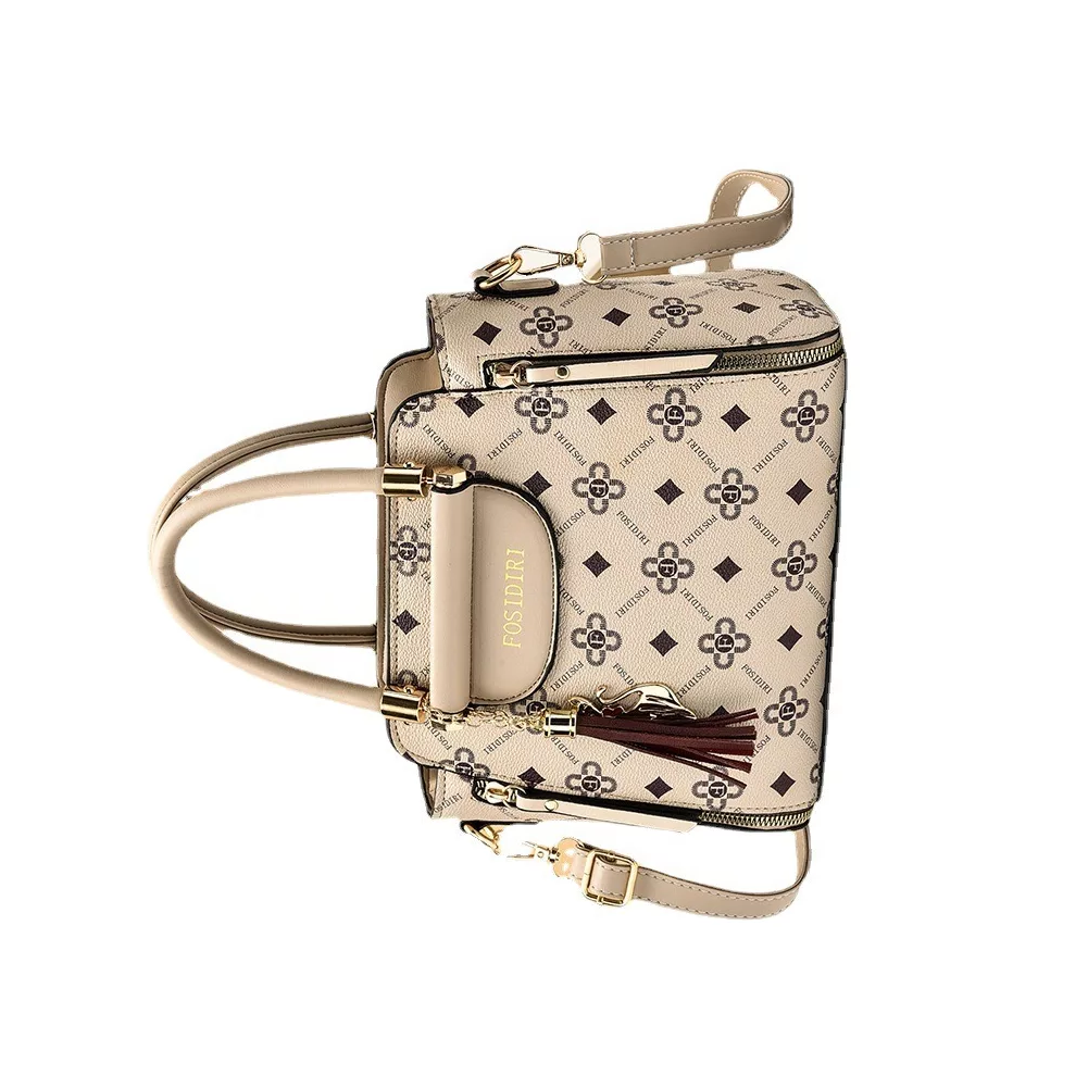 Foto 4 pulgar | Bolso Tote de Gran Capacidad Caqui para Mujer