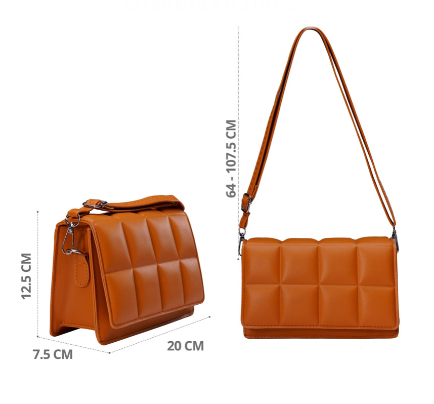 Foto 3 | Bolsa Bandolera Funbu color Marrón para Mujer