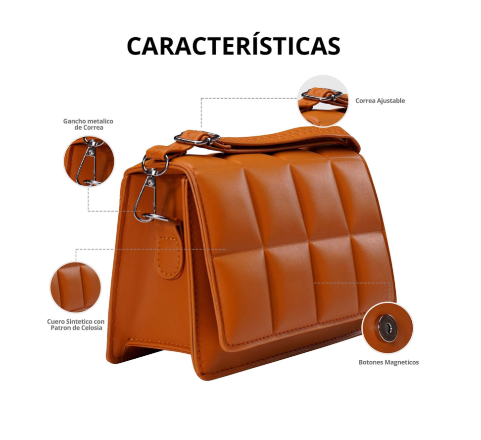 Foto 2 | Bolsa Bandolera Funbu color Negro para Mujer