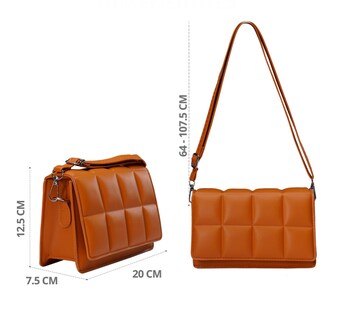 Foto 3 | Bolsa Bandolera Funbu color Negro para Mujer