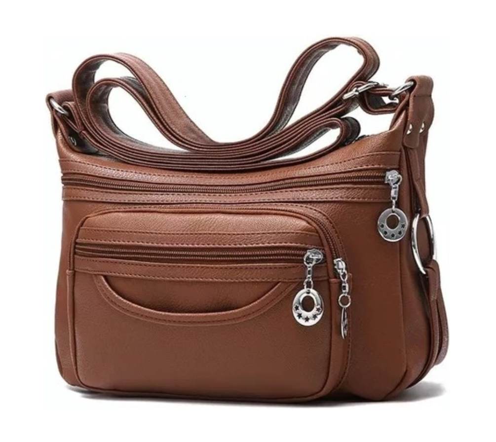 Bolsa Bandolera Funbu color Café para Mujer