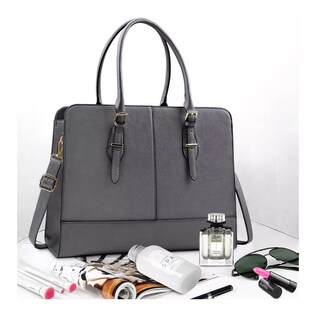 Foto 3 | Bolsa Belug para Laptop 15.6" color Gris para Mujer