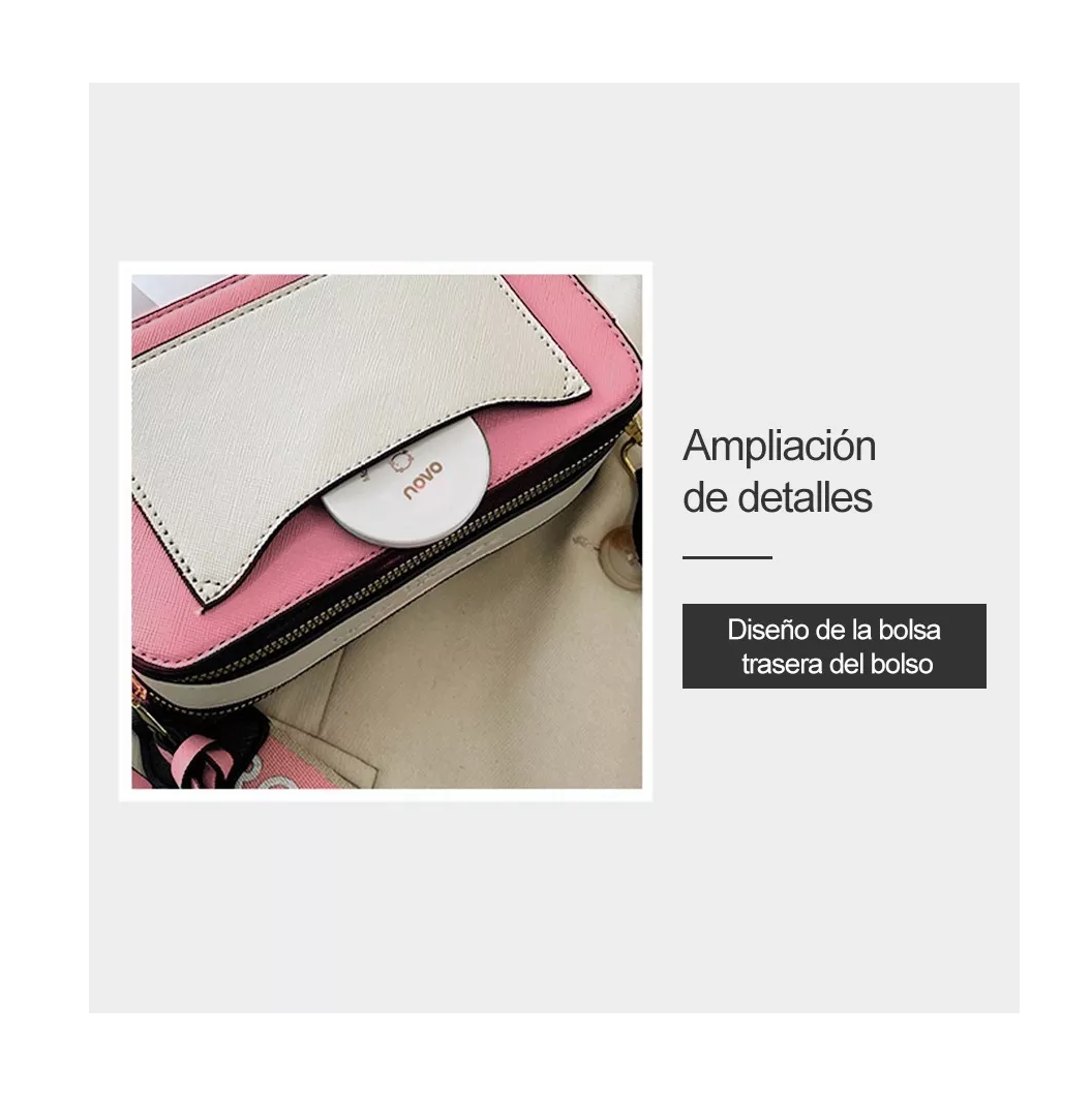 Foto 5 pulgar | Bandolera Rosa para Mujer
