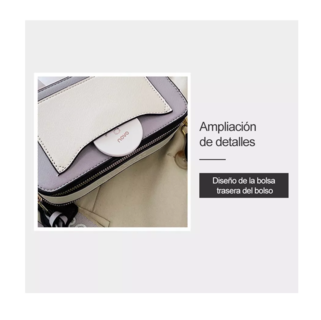 Foto 3 | Bolsa Bandolera Belug color Gris para Mujer