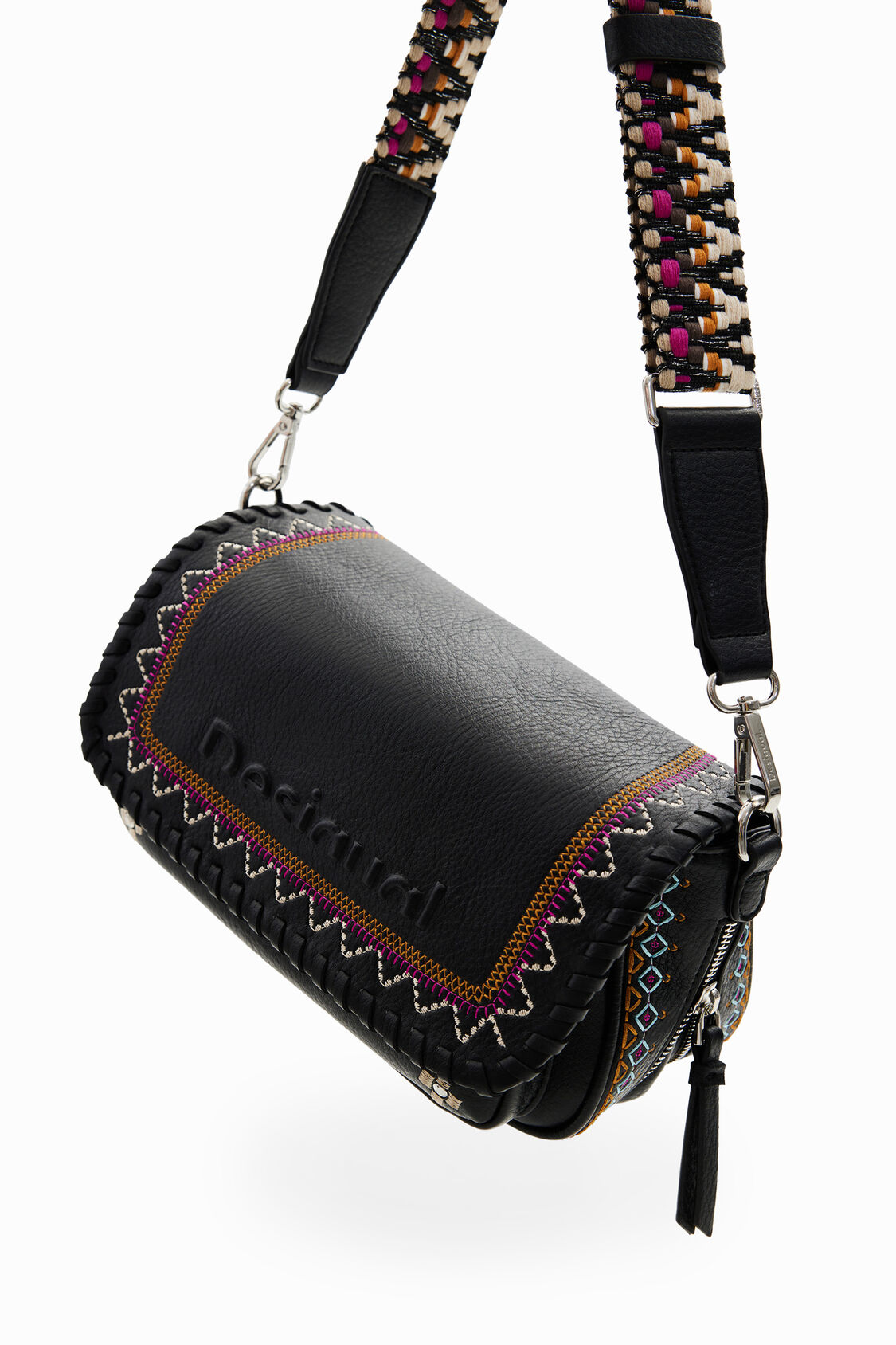 Foto 3 | Bolsa Bandolera  Desigual Negro