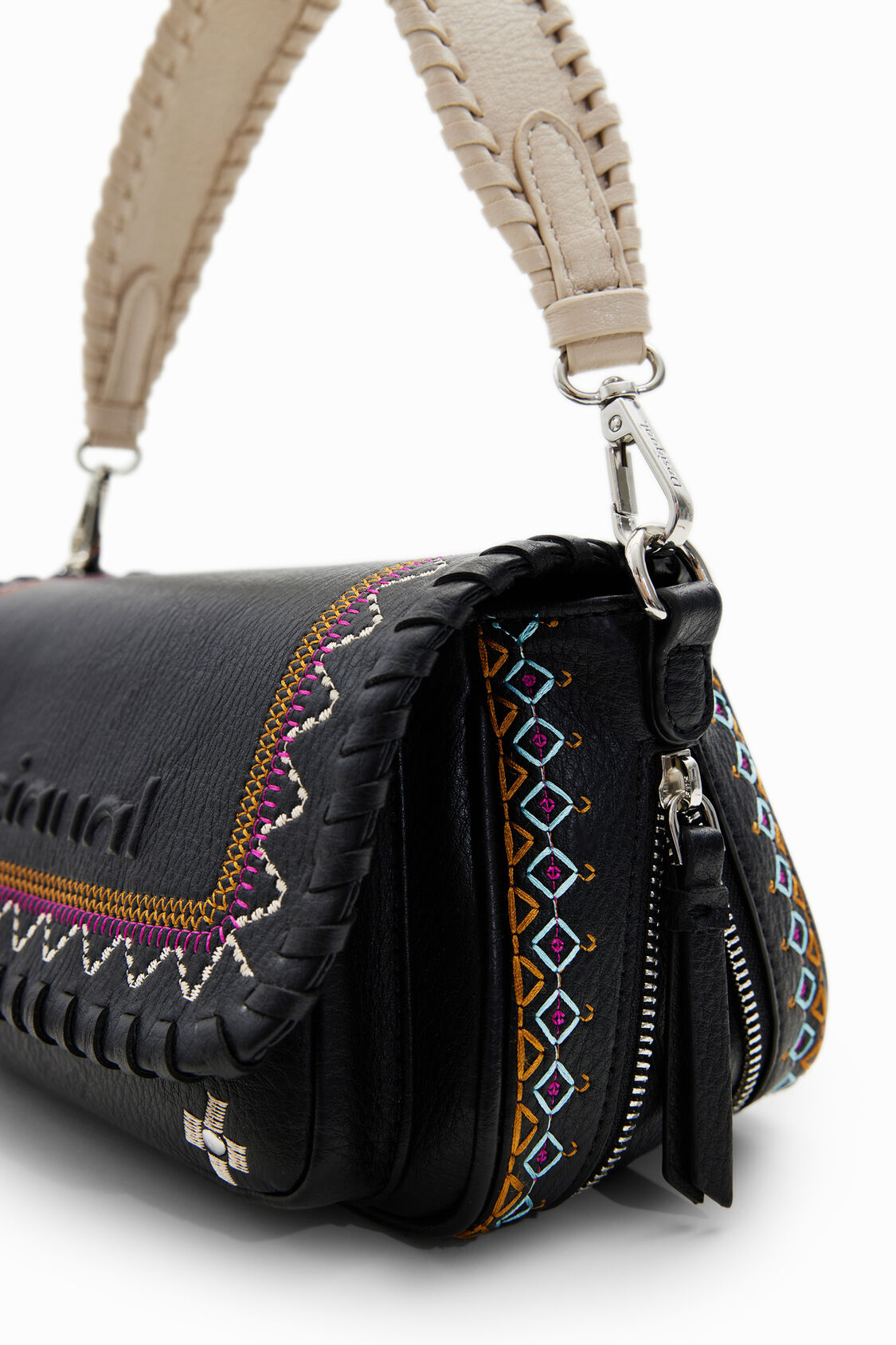 Foto 4 | Bolsa Bandolera  Desigual Negro