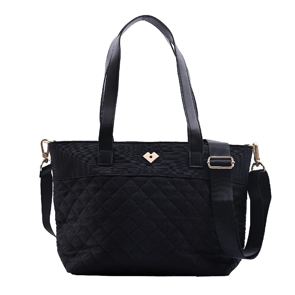 Bolsa Crossbody LuckyLy Nika Negra Tipo Tote