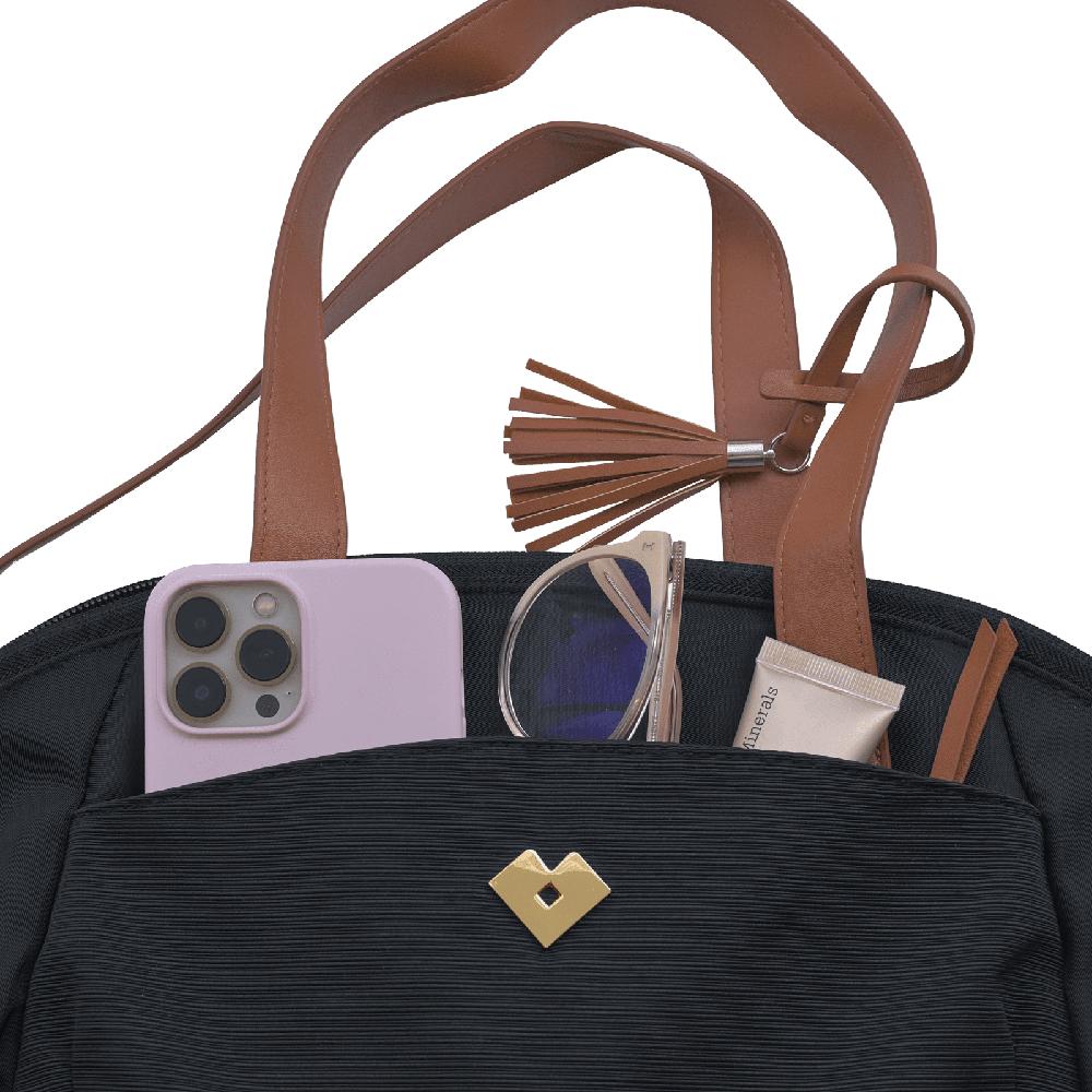 Foto 4 pulgar | Bolsa Bandolera De Mano Y Hombro Luckyly Modelo Cady Negro
