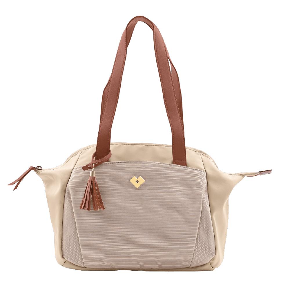Foto 2 pulgar | Bolsa Bandolera De Mano Y Hombro Luckyly Modelo Cady Beige