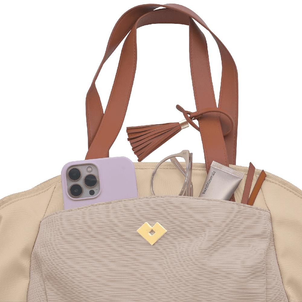 Foto 4 pulgar | Bolsa Bandolera De Mano Y Hombro Luckyly Modelo Cady Beige