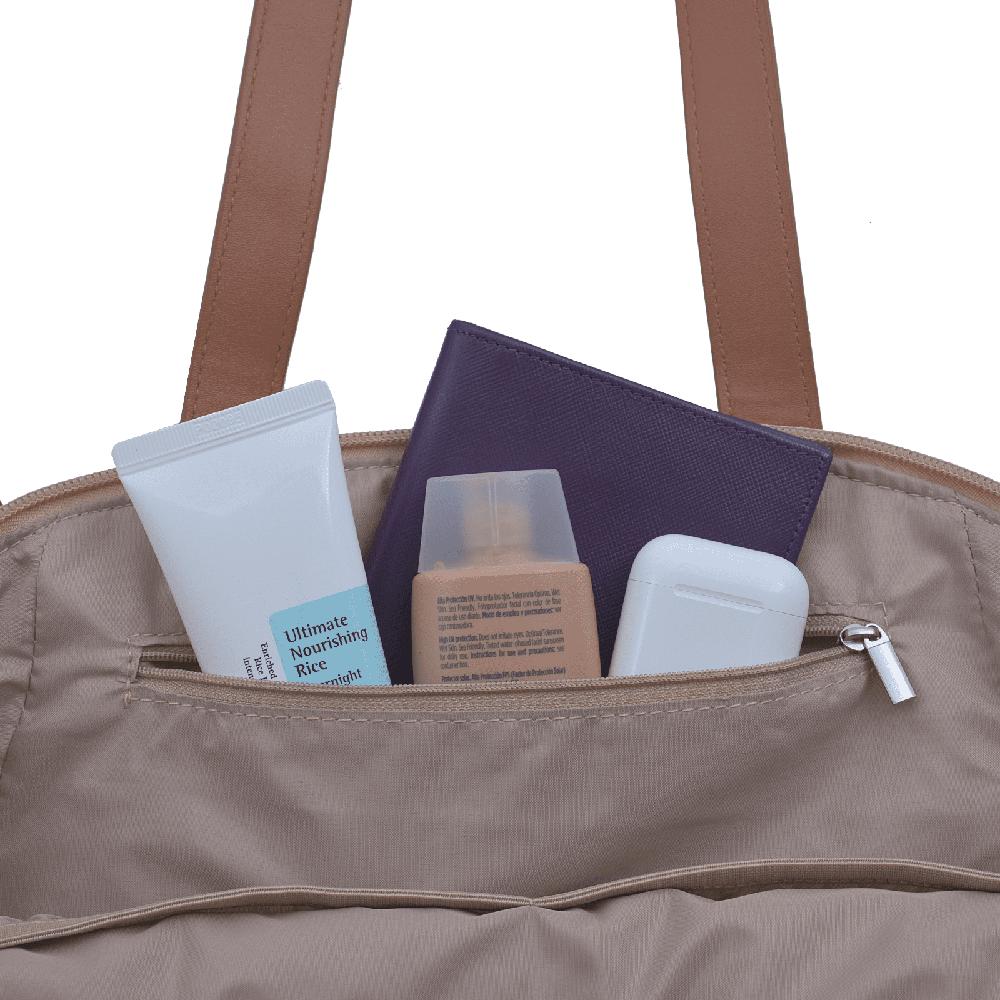 Foto 5 pulgar | Bolsa Bandolera De Mano Y Hombro Luckyly Modelo Cady Beige