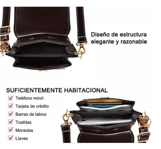 Foto 3 pulgar | Bolso Bandolera Cartera Para Celular
