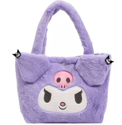 Bolsa De Felpa Violeta Wünd Cartoon Púrpura