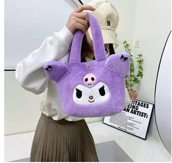 Foto 2 | Bolsa De Felpa Violeta Wünd Cartoon Púrpura