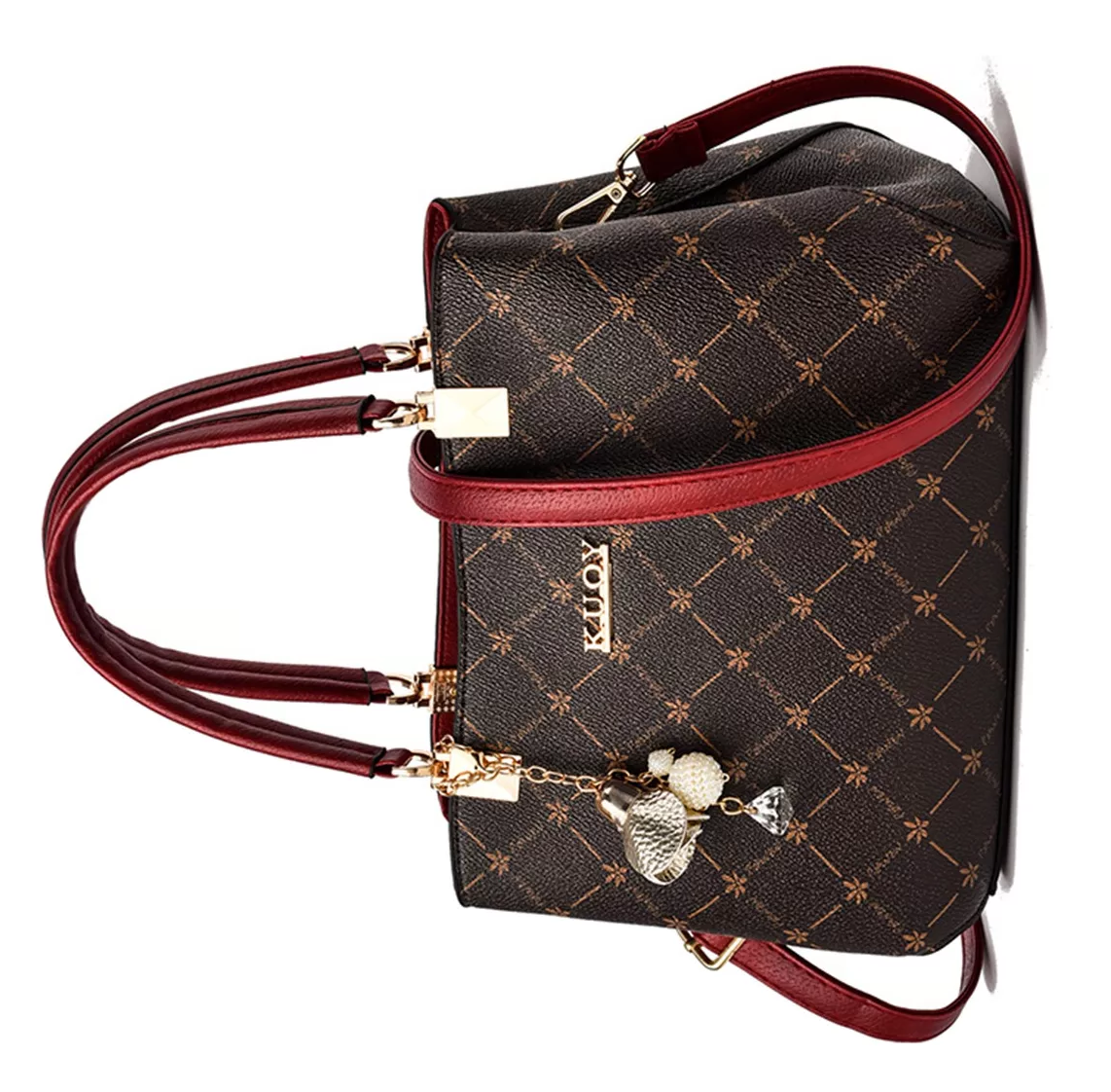 Foto 2 | Bolsa Bandolera Belug Marrón para Mujer