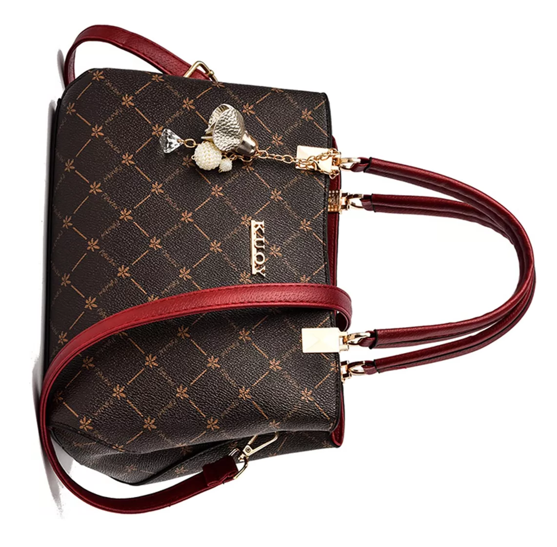 Foto 4 pulgar | Bolsa Bandolera Belug Marrón para Mujer
