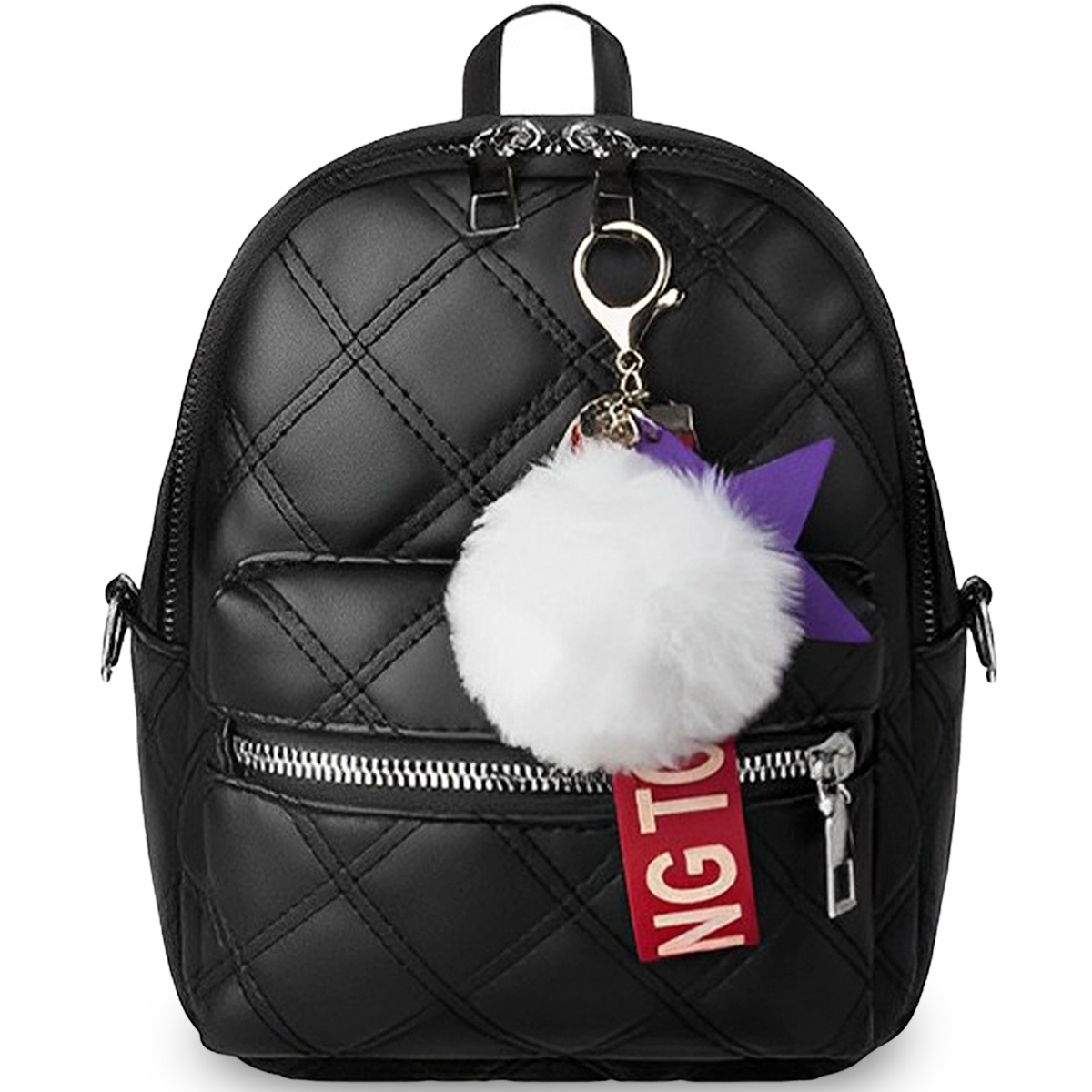 Bolso Bandolera Mochila De Moda Multifuncional Casual Negro