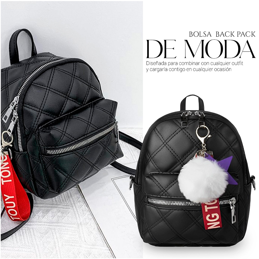 Foto 4 pulgar | Bolso Bandolera Mochila De Moda Multifuncional Casual Negro