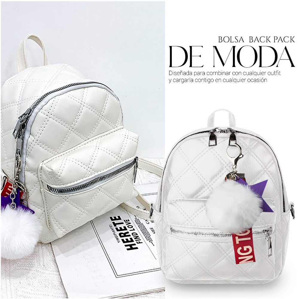 Foto 4 pulgar | Bolso Bandolera Mochila Shendy Vendy De Moda Multifuncional Casual Blanco