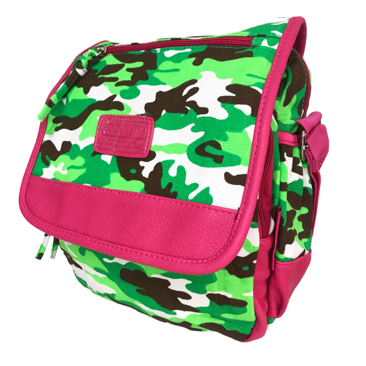 Foto 3 pulgar | Bolso Para Dama Golden Star Camuflajeado Rosa