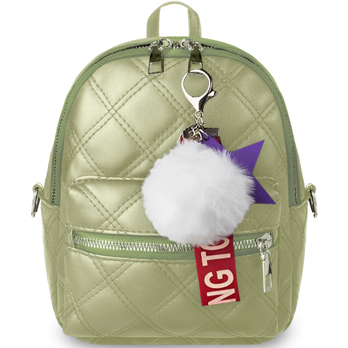 Bolso Bandolera Mochila Shendy Vendy De Moda Multifuncional Casual Verde