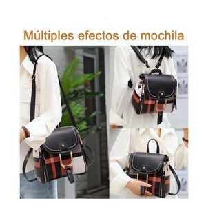 Foto 2 | Mochila Belug para Mujer a Cuadros