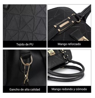 Foto 3 | Bolso de Mano Chanel Negro para Mujer