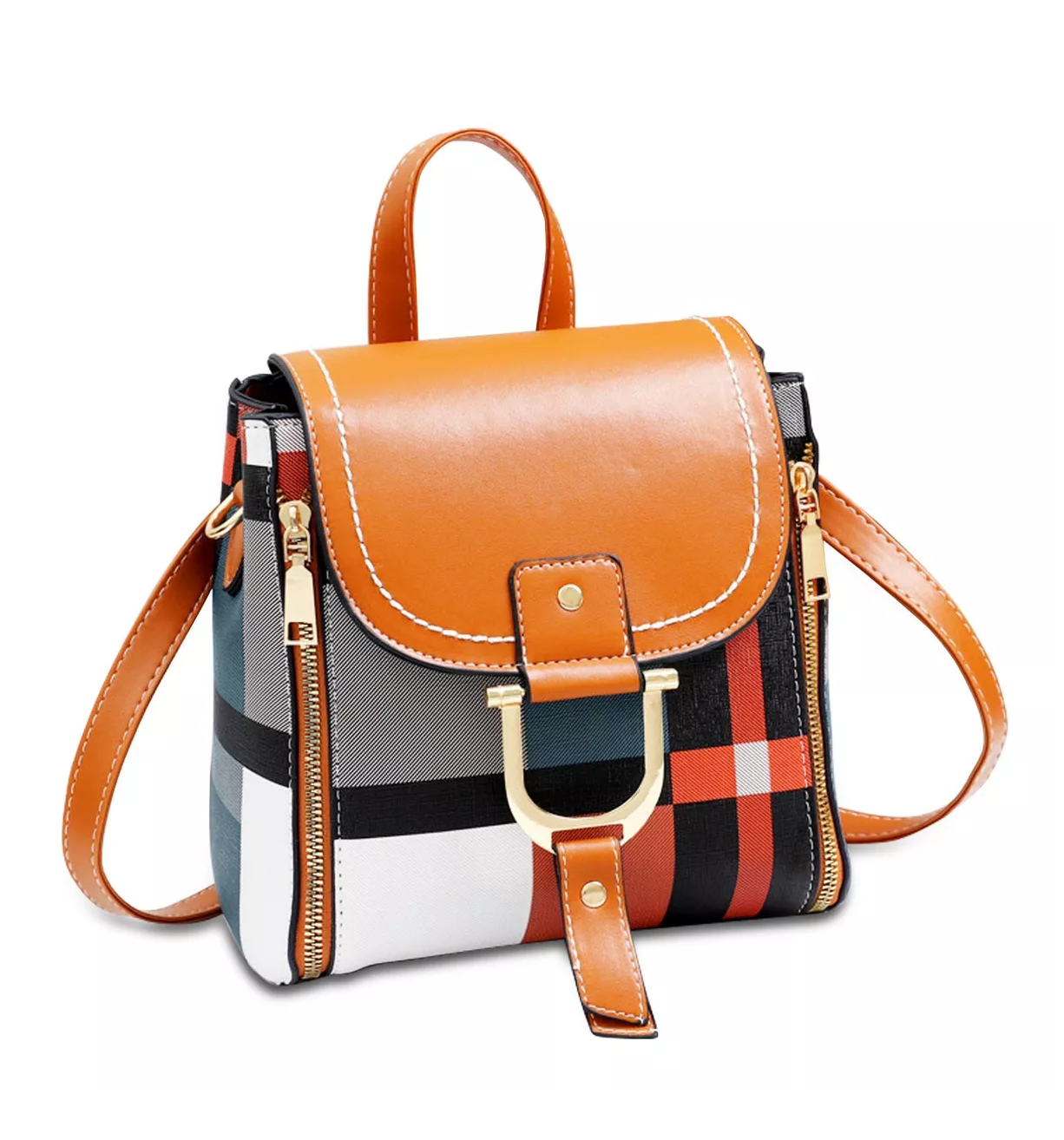 Mochila Belug para Mujer a Cuadros