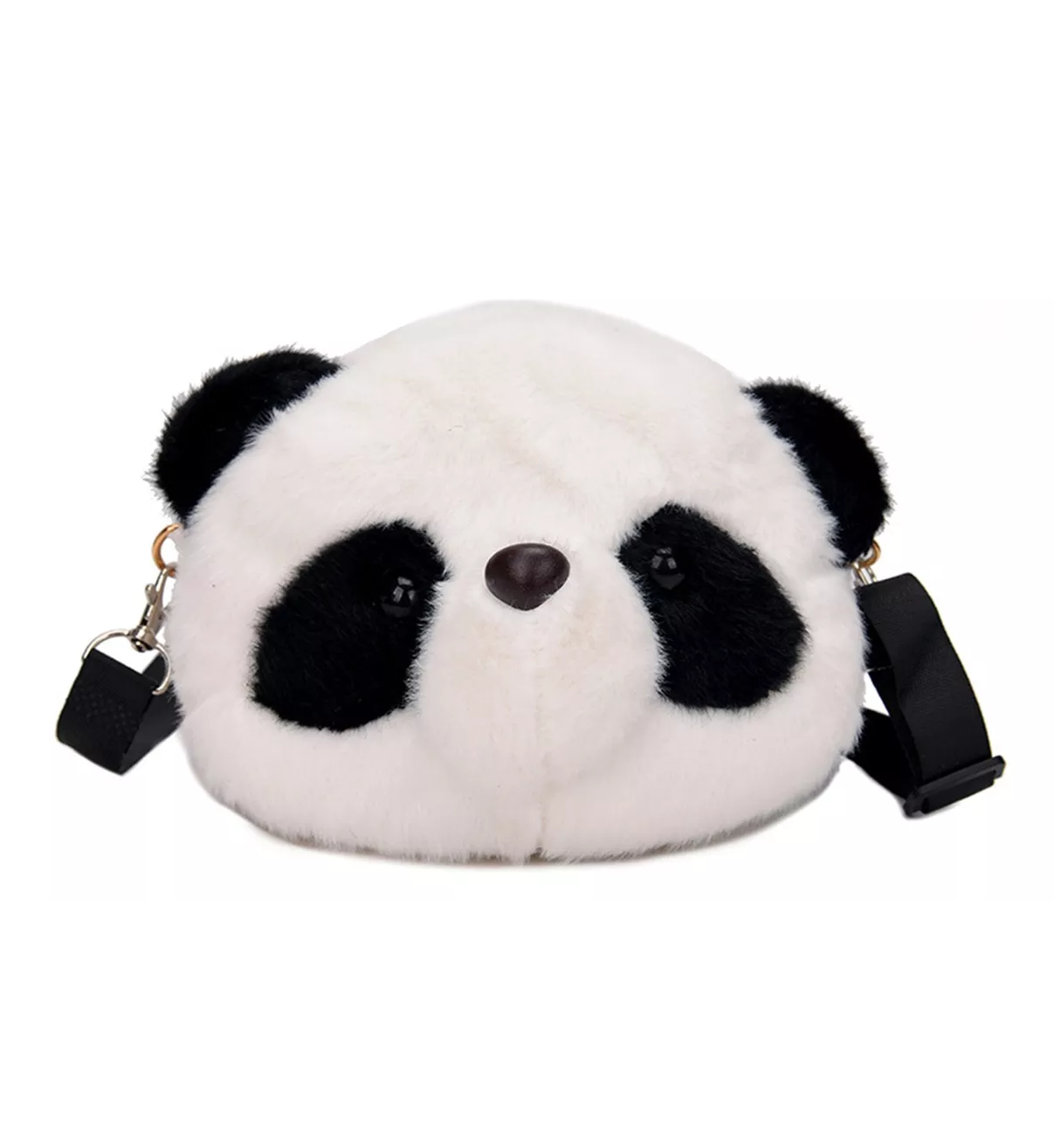 Foto 2 pulgar | Bolso de Panda Belug Negro/Blanco