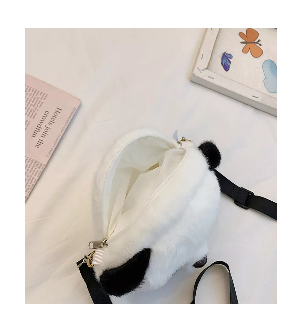 Foto 5 pulgar | Bolso de Panda Belug Negro/Blanco