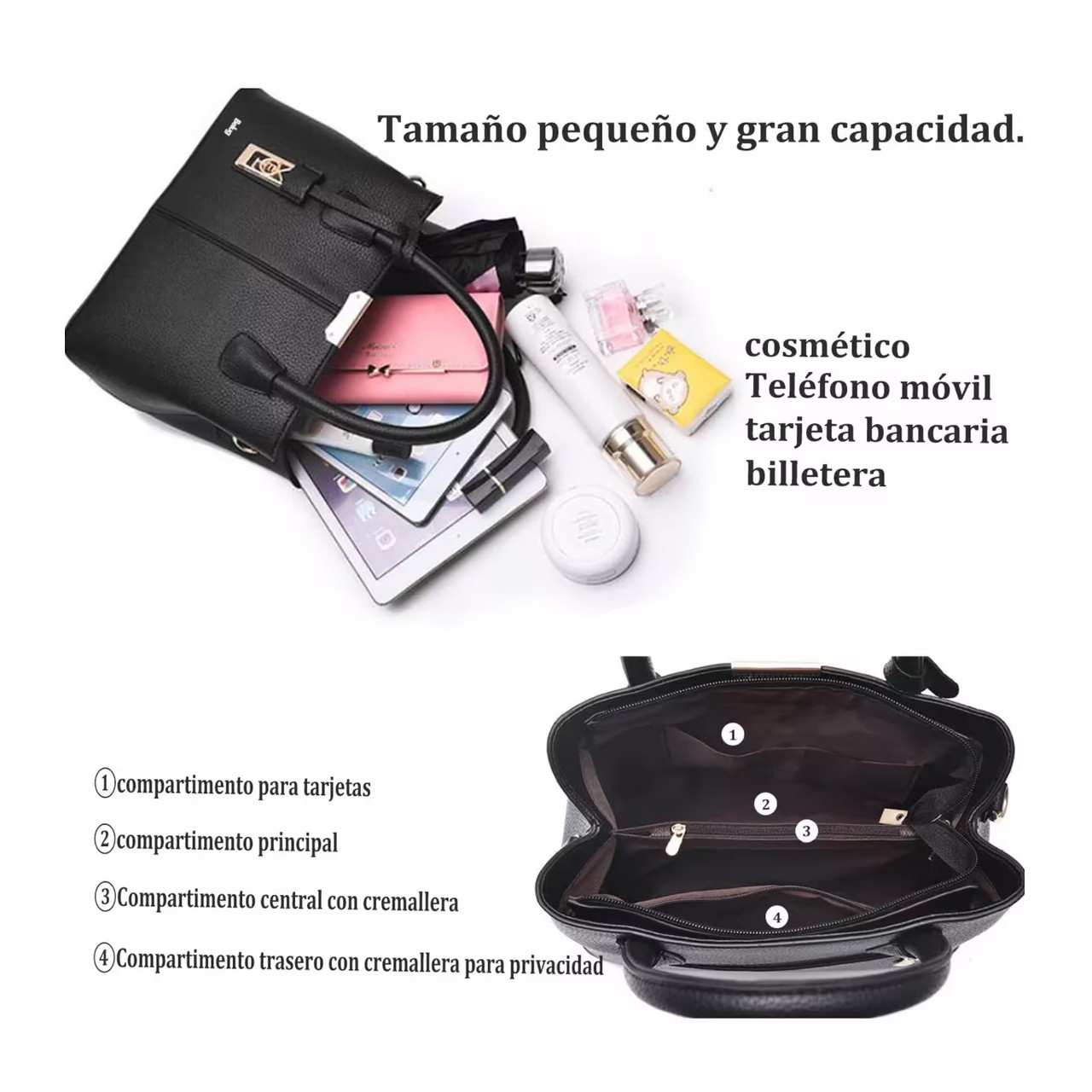 Foto 3 pulgar | Bolso de Laptop Impermeable Elegante Negra Belug para Mujer