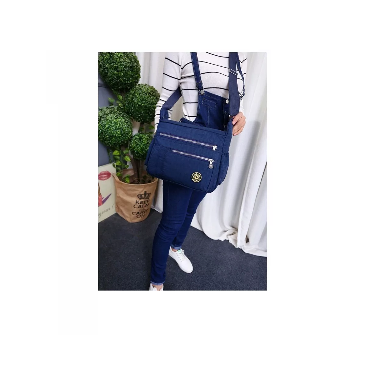 Foto 2 | Bolsa Eo Safe Imports Esi-12873 Azul para Mujer