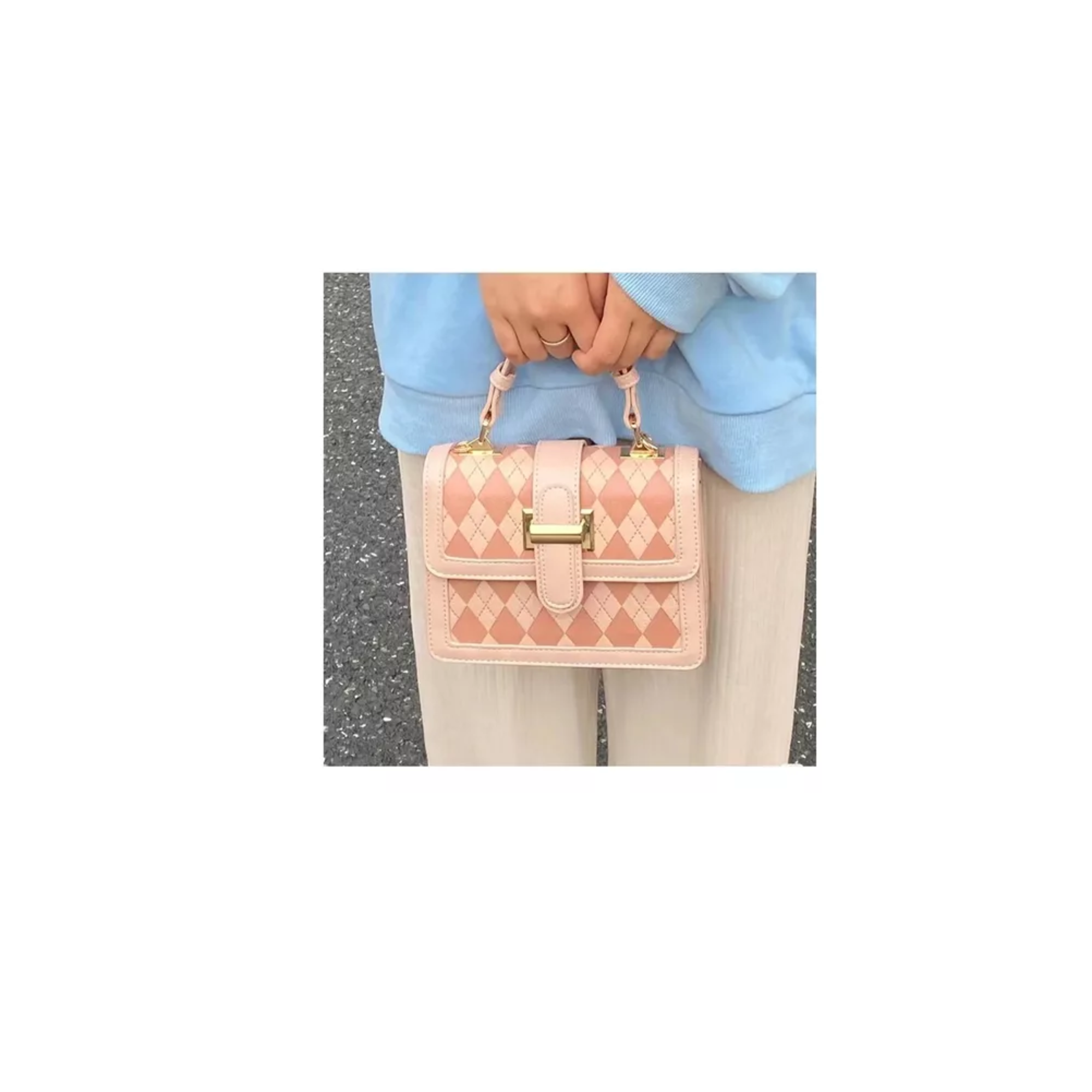 Foto 6 pulgar | Bolsa Bandolera de Hombro Belug Rosa para Mujer