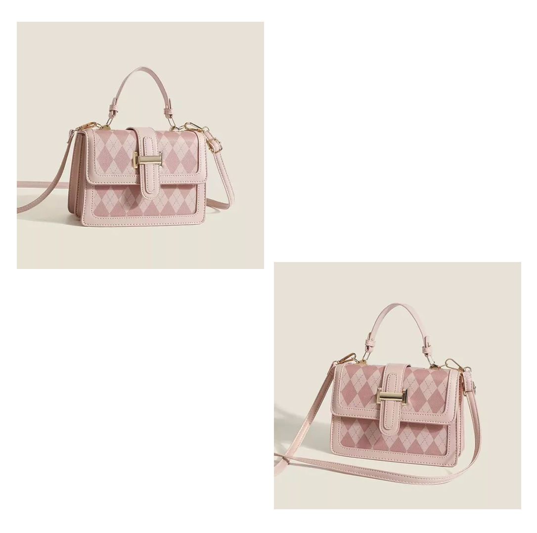 Foto 4 pulgar | Bolsa Bandolera Lab.G Rosa de Hombro para Mujer