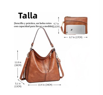 Foto 2 | Set 2 Bolsas De Mano Beige